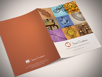 Ironic Creations book branding brochure catalog print design