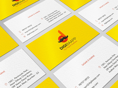 DigiBaaPP logo and business cards