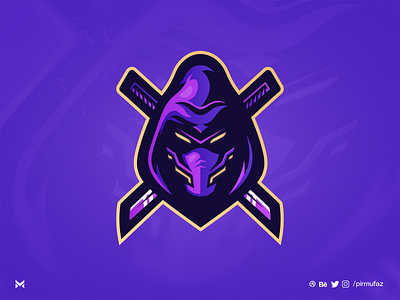 Cyborg Ninja Mascot Logo