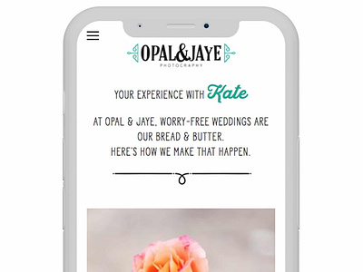 Opal & Jaye Photography Mobile View