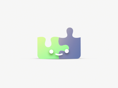 Puzzle Finder app design finder icon logo puzzle sketch smile ui vector yiixii