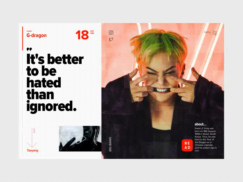 BigBang animation gif minimal motion principle ui ux visual web