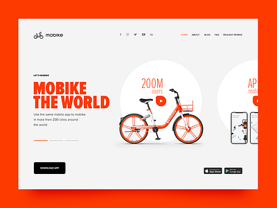 Mobike bicycle mobike product redesign web