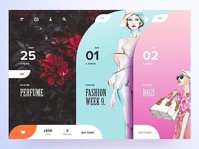 Fshn events events fashion figma shop ticket ui ux web