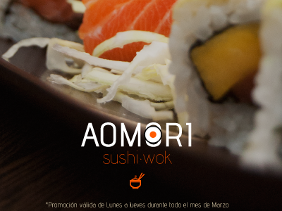 Aomori Sushi PROMO banner brand brochure food japanese