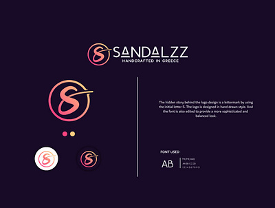 Sandalzz Logo branding design identity illustration logo logo design logo design branding professional logo sophisticated logo vector