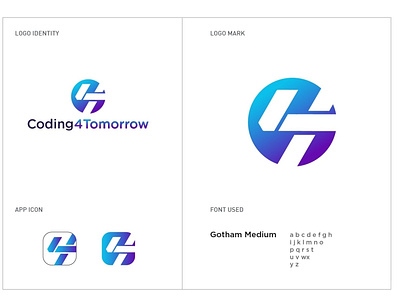 C4T Coding For Tomorrow - Logo branding design identity illustration logo logo design logo design branding professional logo sophisticated logo vector