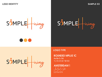 Simple Hiring Logo branding design illustration logo logo design logo design branding professional logo sophisticated logo typography vector