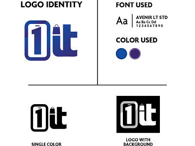 ONE IT - Logo branding design identity illustration logo logo design logo design branding professional logo sophisticated logo vector