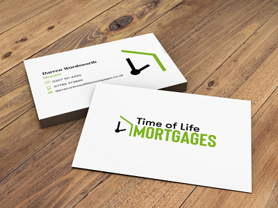 Time of Life Mortgages ltd BCard branding businesscard logo design branding