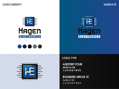 Hagen Electronics - Logo branding design identity illustration logo logo design logo design branding professional logo sophisticated logo typography vector