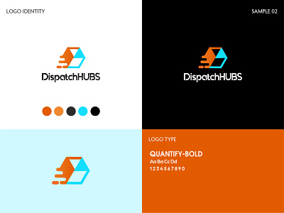 DispatchHUBS Logo branding design identity illustration logo logo design logo design branding professional logo sophisticated logo vector