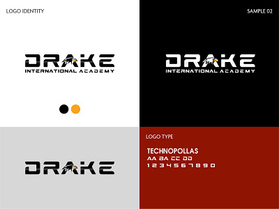 Drake International Academy - Logo branding design icon illustration logo design logo design branding professional logo sophisticated logo typography vector