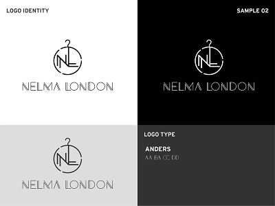 Nelma London - Logo branding design identity illustration illustrator logo logo design logo design branding professional logo sophisticated logo typography