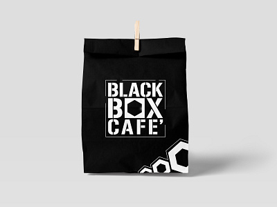 Black_Box_Cafe (Paper-Bag) branding illustration logo design branding professional logo vector