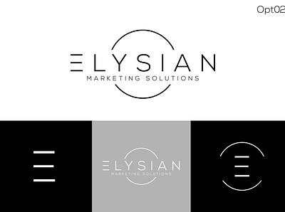 ElysianMarketingSolutions - Logo branding identity illustration illustrator logo design logo design branding professional logo sophisticated logo typography vector