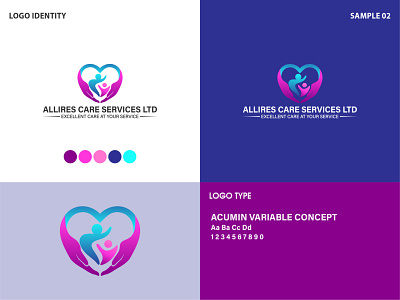 ALLIRES CARE SERVICES - Logo branding branding design identity illustration logo logo design logo design branding professional logo sophisticated logo vector