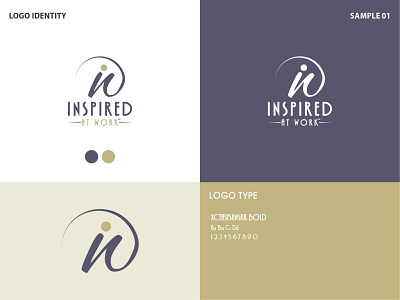 Inspired at Work - Logo branding branding design design identity illustration logo logo design logo design branding professional logo sophisticated logo