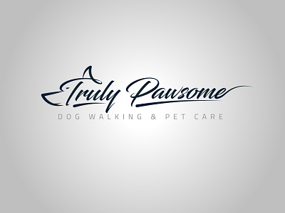 Truly Pawsome branding branding design identity illustration illustrator logo logo design logo design branding professional logo sophisticated logo