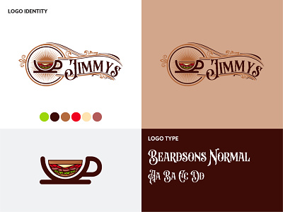 Jimmys Logo branding branding design design identity illustration illustrator logo logo design logo design branding professional logo sophisticated logo typography vector