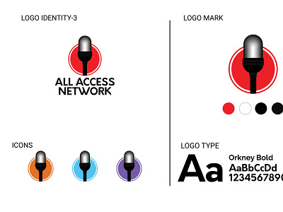 All Access Network branding design identity illustration illustrator logo logo design logo design branding professional logo sophisticated logo typography vector