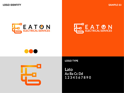 Eaton Electrical Services branding design illustration logo logo design logo design branding professional logo sophisticated logo typography vector
