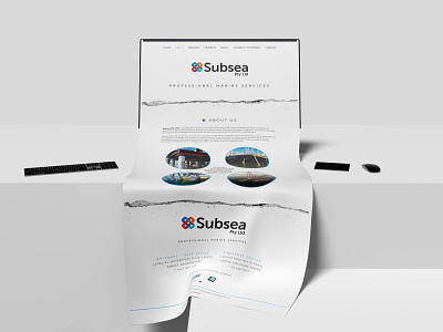 SubSea - Website illustration landing page web design website website design website developmentm wordpress