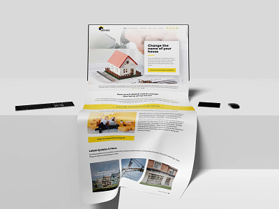 Name My House - Website illustration landing page web design website website development website layout wordpress