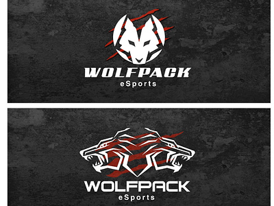 Wolfpack Logo Set 5 brand logo branding branding design design icon identity illustration illustrator lettering logo logo design logo design branding professional logo sophisticated logo super logo type typography vector vector logo