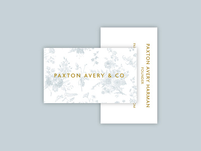 Paxton Avery & Co. – Logo apparel brand branding business card logo logotype typography wordmark