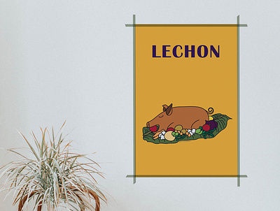 Filipino Fiesta – Lechon aapi art design filipino art food illustration illustration