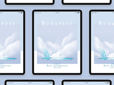 Budapest 2019 Best bath house guide — Illustrations editorial design editorial illustration illustration photoshop poster procreate app