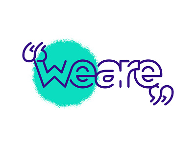 WeAre brand identity branding design logo visual identity wordmark wordmark logo