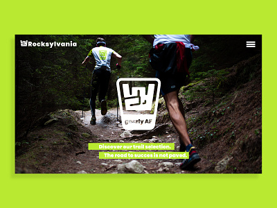 Rocksylvania — Brand development brand identity branding charity design icon icon design logo probono rock running trail trail running ui visual identity