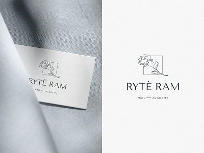 Rytė Ram Nail Academy / BRANDING / Primary logo design