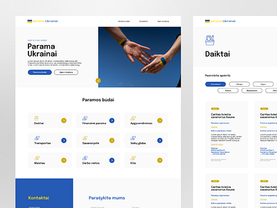Parama Ukrainai Website Design branding freelance graphic design minimal modern typography ui ukraine user interface web website website design