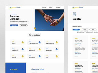 Parama Ukrainai Website Design