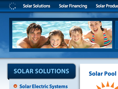 Solartech Subpage Header header navigation subpage