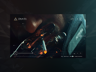 Deus Ex: Mankind Divided - teaser 02 augmented design deus ex future futuristic hellowiktor interface mankind divided site ui video game website