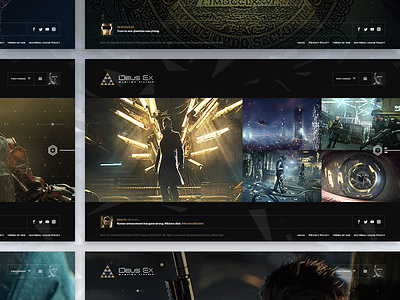 Deus Ex: Mankind Divided - teaser 05 augmented design deus ex future futuristic hellowiktor interface mankind divided site ui video game website