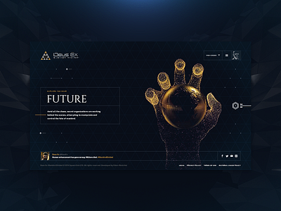 Deus Ex: Mankind Divided - teaser 06 augmented design deus ex future futuristic hellowiktor interface mankind divided site ui video game website