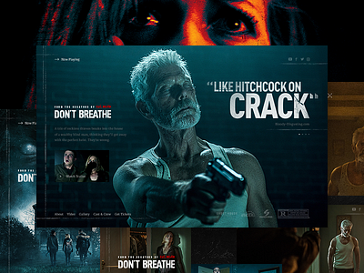 Don't Breathe - microsite blind man dont breathe hellowiktor horror microsite movie site web