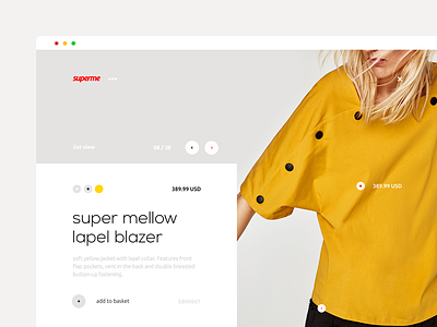 Dualism 10: Superme apparel clothing grid landing page layout shop supreme ui ux web web design website