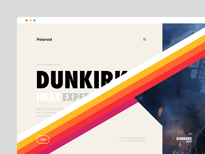 Dualism 14: Polaroid color design grid landing page layout purple ui ux vhs web web design website