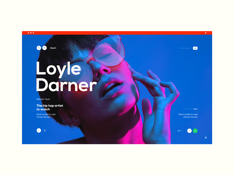 Loyle blue clean design green inspiration landing page layout red ui ux web website