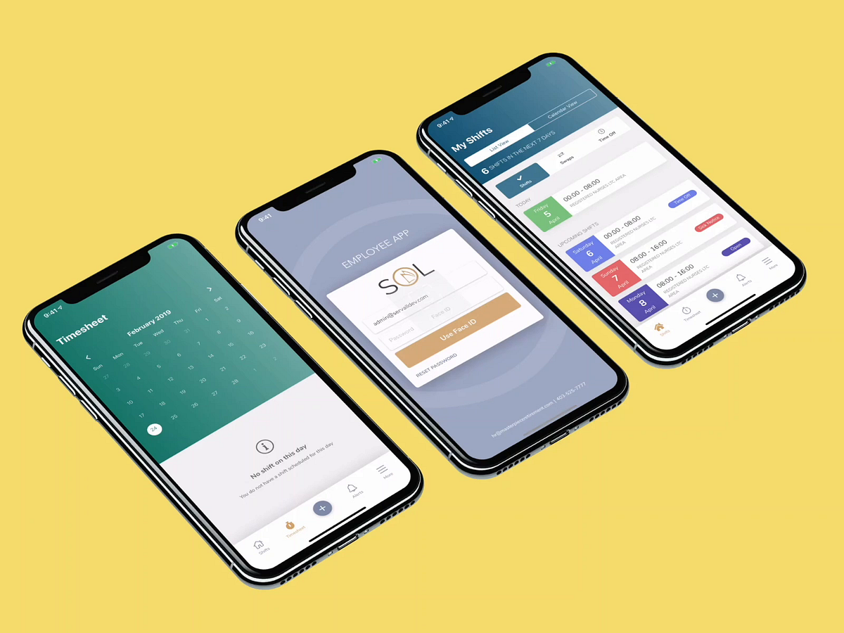 Employee App designs, themes, templates and downloadable graphic ...
