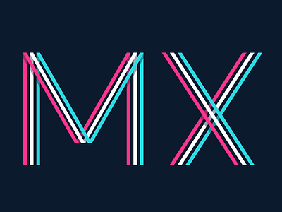 Design to the MX branding design illustration logitech logitech mx logo mx neon playoff typography vector