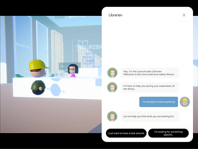 Virtual 3D Library - Librarian Chat