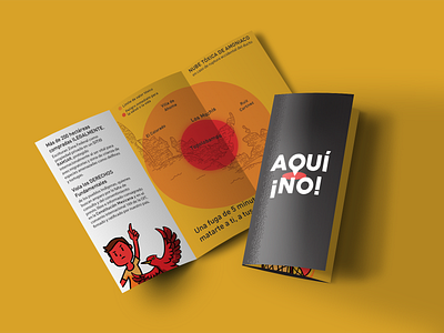 AQUI NO brochure campaign design
