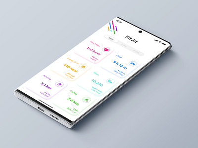 FitJit | Fitness App UI app design app ui fitbit fitjit fitjit app ui fitness fitness app fitness app ui flat flat design minimal neomorphic ui neomorphism neon soft soft ui ui ui design uidesign uiux